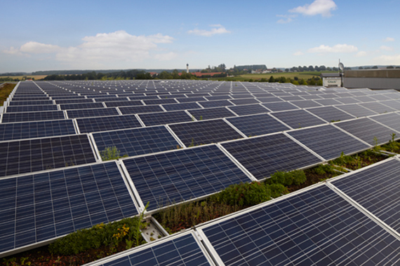 Solar panels at the Freistaat Sulzemoos