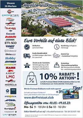 MCW-Mega-Caravaning-Woche-2023 im Freistaat Sulzemoos. Top-Angebote