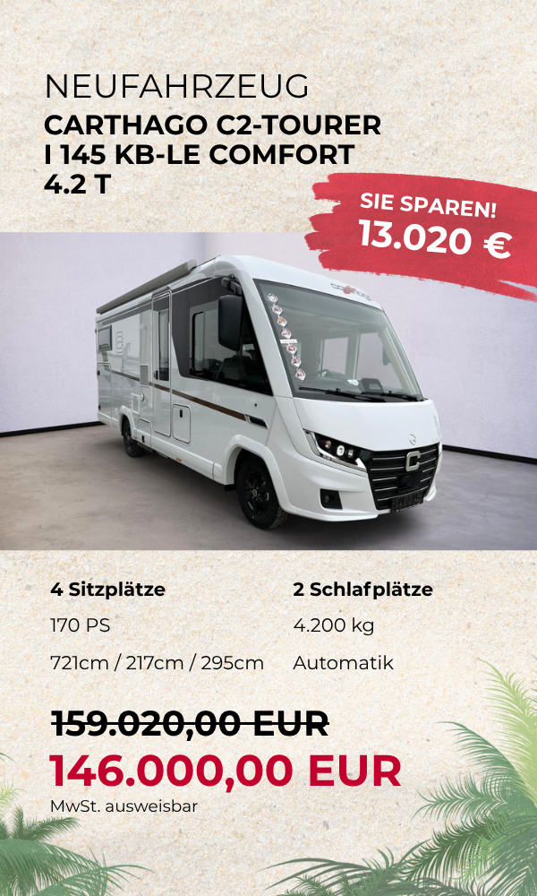 CARTHAGO C2-TOURER I 145 KB-LE COMFORT 4.2 t